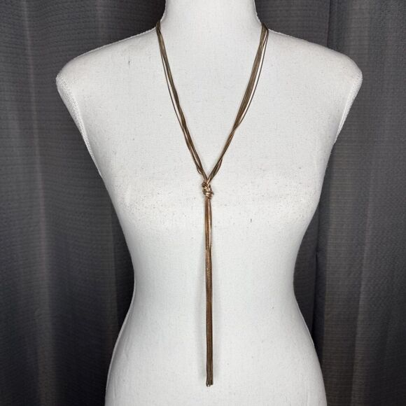 Set Of Two GOLDTONE Statement Necklaces - Picture 2 of 11